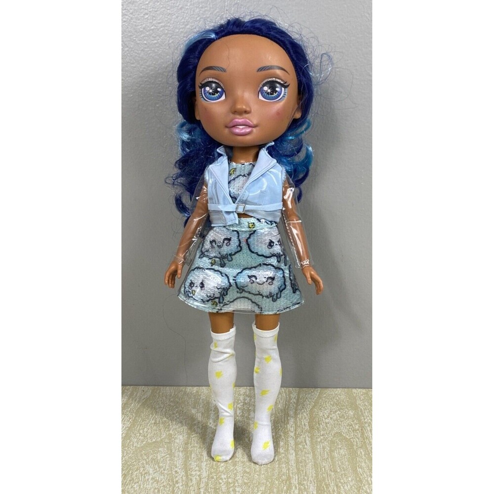 Rainbow High Doll Blue Skye 14 in Tall Big Blue Hair Blue Eyes Doll